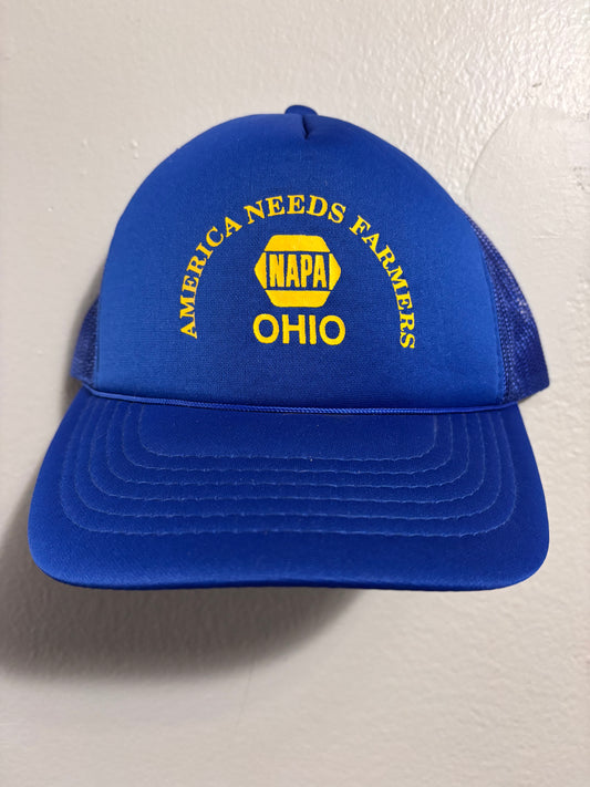 VTG NAPA OHIO AMERICA NEEDS FARMERS SNAPBACK HAT