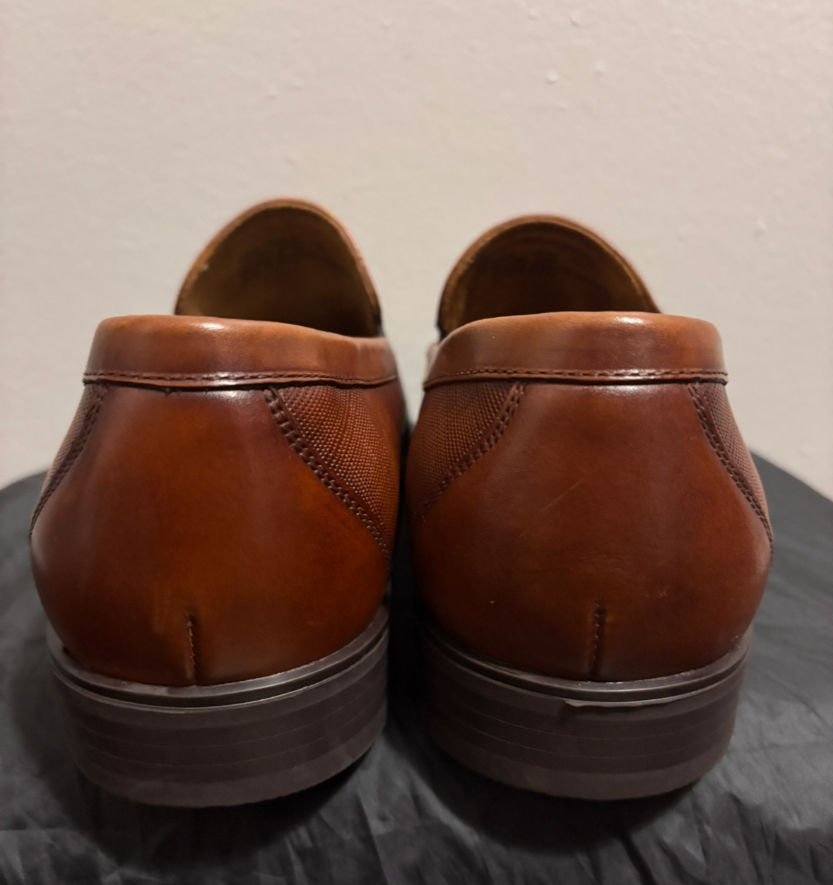 NEW MEN’S FLORSHEIM MIDTOWN MOC TOE SLIP-ON COGNAC SZ 11