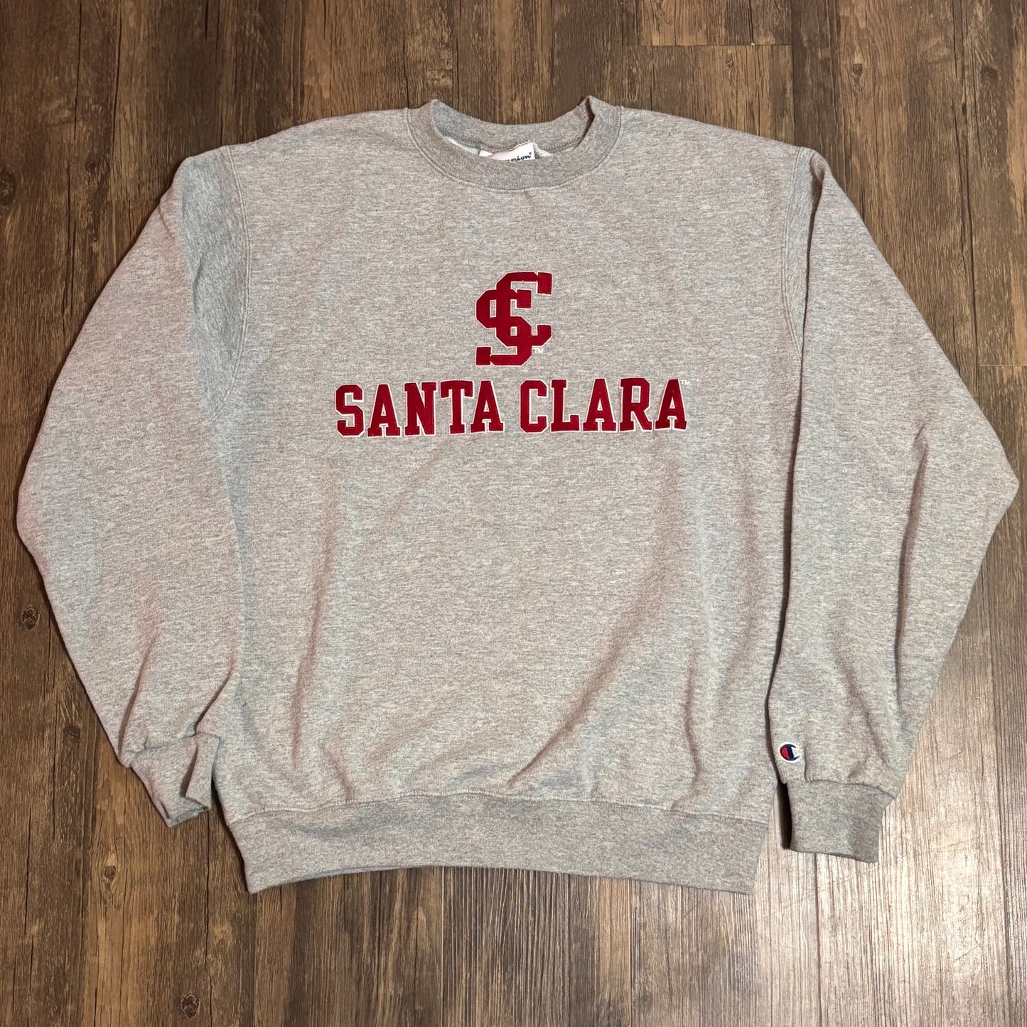 ADULT SANTA CLARA CHAMPION CREWNECK SZ MEDIUM