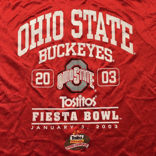 2003 OSU BUCKEYES FIESTA BOWL SPORT ATTACK JERSEY SIZE XXL