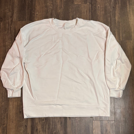 WOMEN'S WHITE LULULEMON SWEATSHIRT SZ 12 (XL)