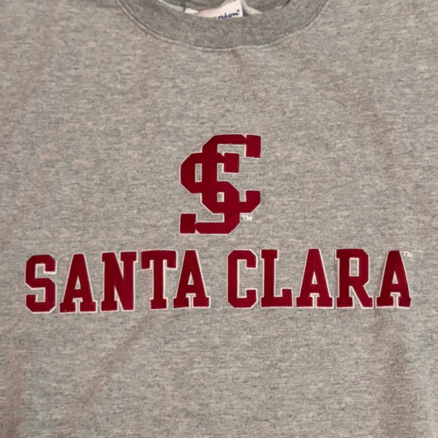 ADULT SANTA CLARA CHAMPION CREWNECK SZ MEDIUM