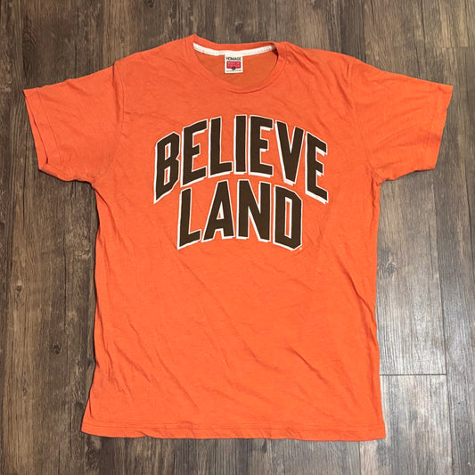 HOMAGE BELIEVELAND TEE SZ LARGE