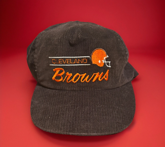 VTG 90'S CLEVELAND BROWNS CORDUROY SNAPBACK HAT