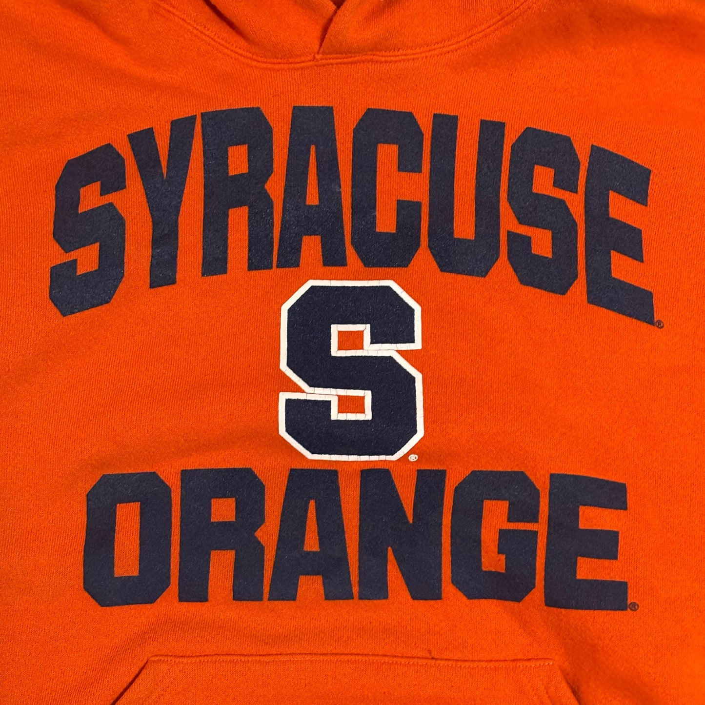 VTG SYRACUSE ORANGE SOFFE HOODIE SZ LARGE