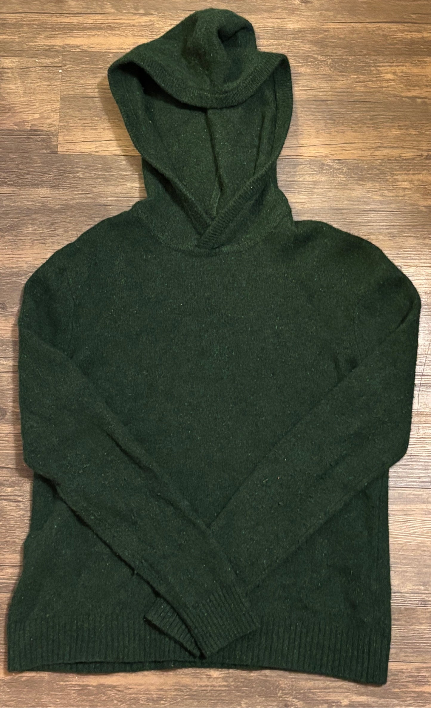 WOMEN'S BANANA REPUBLIC GREEN HOODIE SWEATER SZ MEDIUM