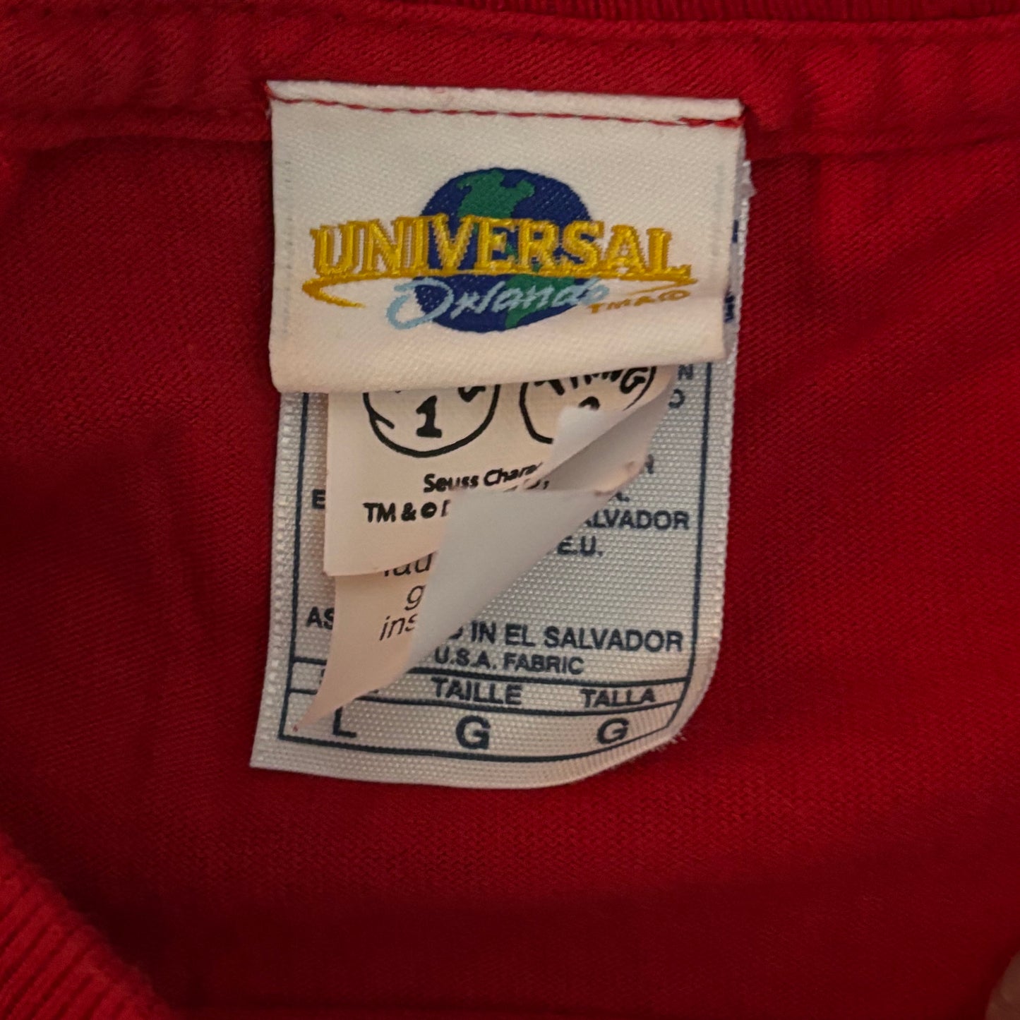 UNIVERSAL STUDIOS THING 2 TEE SIZE LARGE