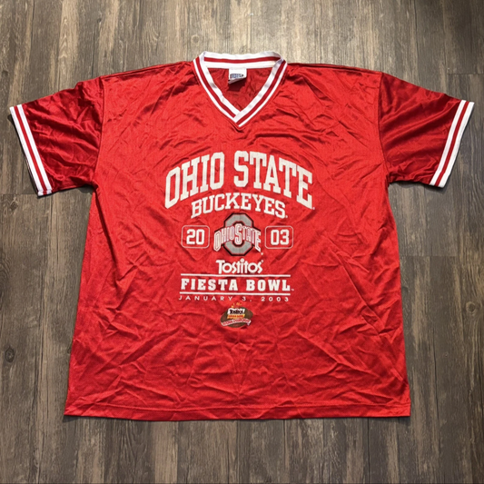 2003 OSU BUCKEYES FIESTA BOWL SPORT ATTACK JERSEY SIZE XXL