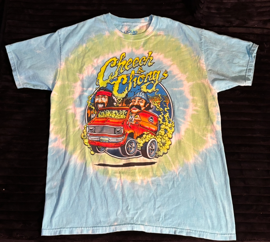 MEN'S LIQUID BLUE CHEECH AND CHONG TEE SIZE LARGE